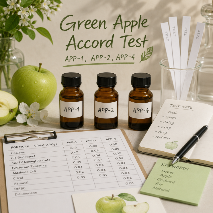  청사과는 어떻게 과수원이 되는가? / Green Apple Accord Test