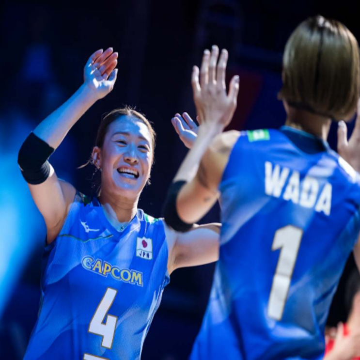 VNL 여자배구 일본, 빅토리아의 우크라이나 꺾고 2연승!! 주장 이시카와가 서브에이스 4개 포함 22득점으로 폭격했고, 사토 요시노와 와다 유키코까지 고른 활약! 빅토리아는 1점