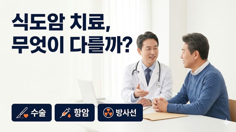 식도암 치료 방법, 수술·항암·방사선 치료는 어떻게 다를까?