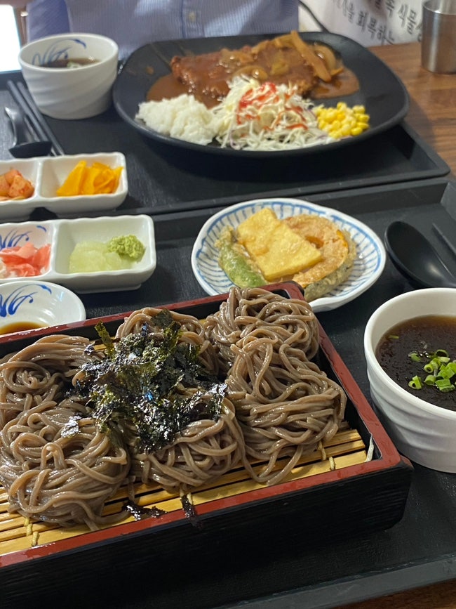 [포항 북구] 솔밭메밀소바_ 포항역 근처 진한 가쓰오부시 육수의 시원한 메밀소바가 맛있는 ....