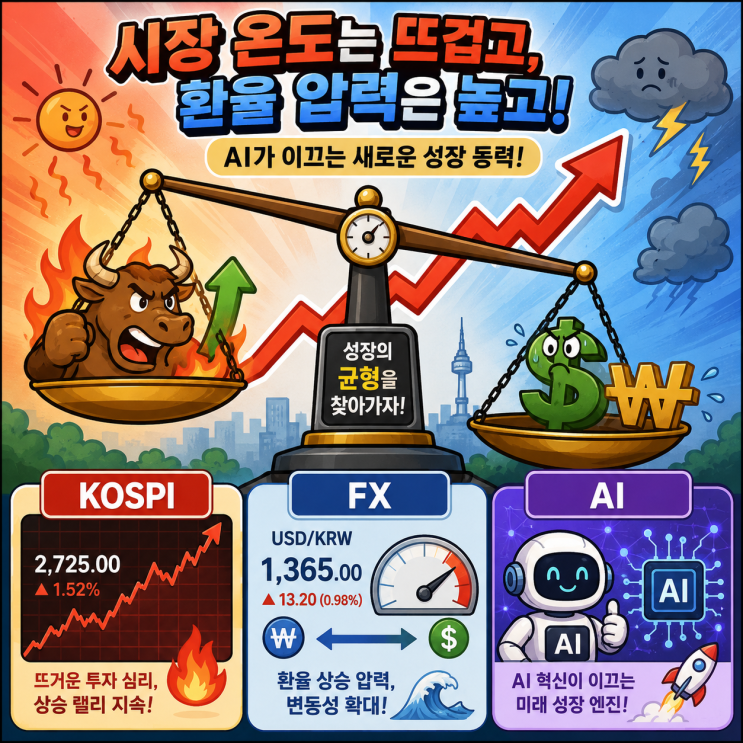  코스피 8000·환율 1550, 같이 봐야 할 이유