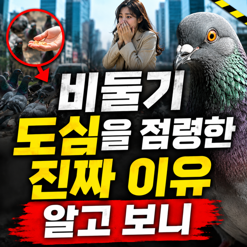 비둘기 도심을 점령한 진짜 이유 알고 보니