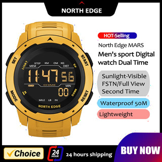 NORTH EDGE Mens 스마트 시계 - 듀얼 타임으로 완성하는 프리미엄 아웃도어 워치