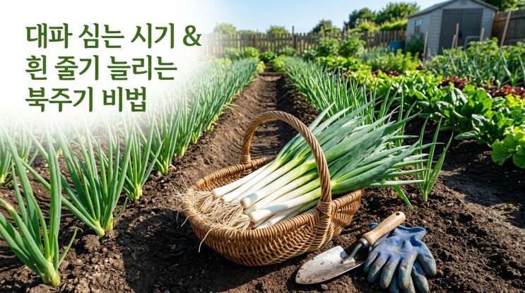  대파 심는 시기 키우기 수확 시기 효능 보관법