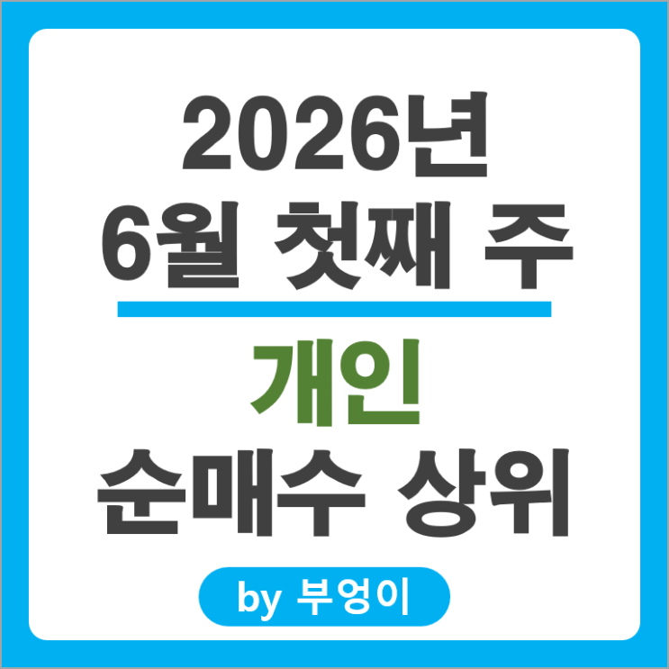 개인 순매수 Top 3 : 삼성전자 SK하이닉스 엘지전자 주가