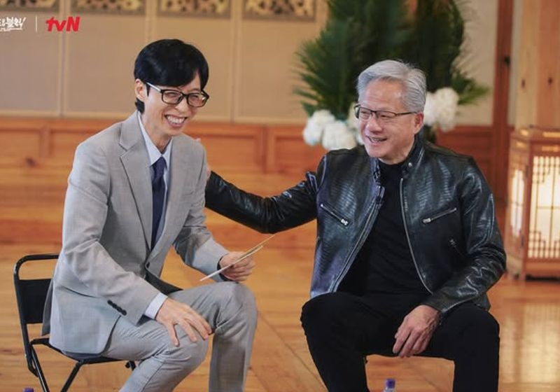 세계 시총 1위 CEO 젠슨 황, 유재석 어깨 감싸고 케데헌 춤까지 췄다, 유퀴즈 방송 예고