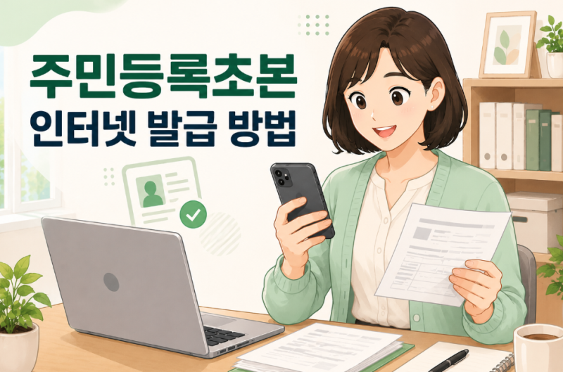 주민등록초본 인터넷 발급 방법 (+정부24, PDF 저장)