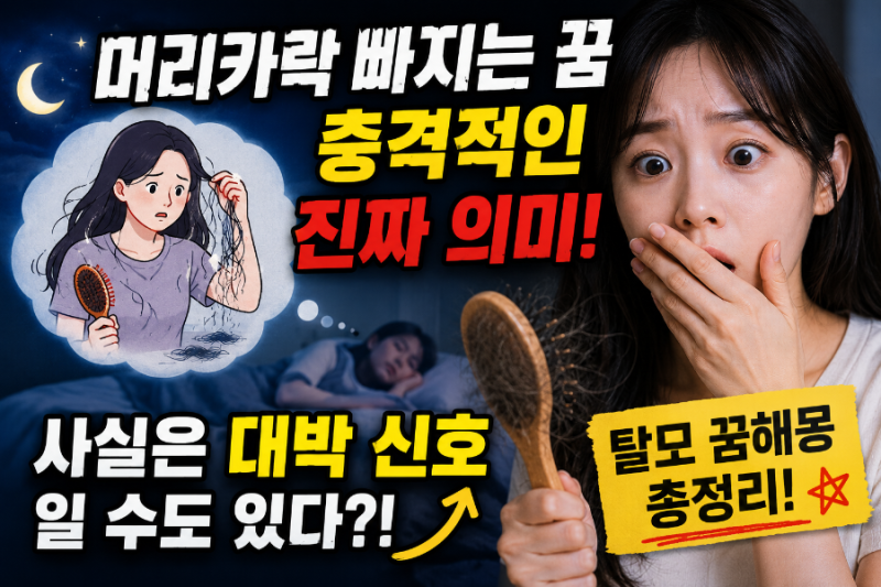 머리카락이 우수수 빠지는 꿈, 사실은 대박 신호일 수도 있다? 탈모 꿈해몽 총정리