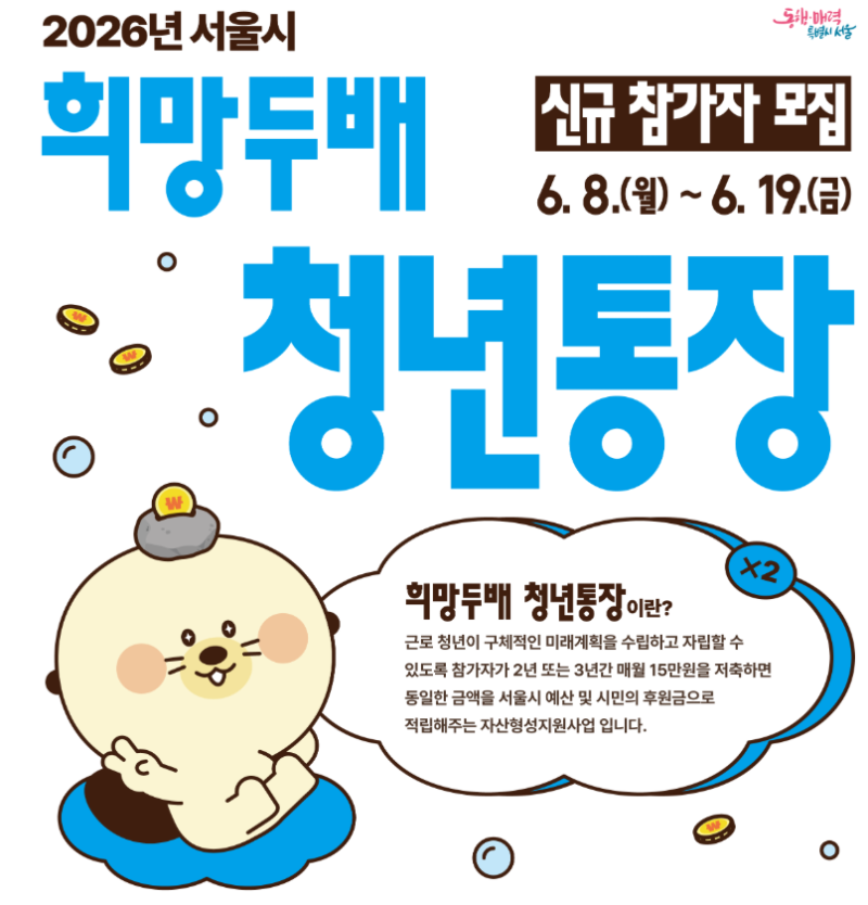 2026 희망두배 청년통장 신청방법 총정리｜가입조건·제출서류·선발기준·만기수령액
