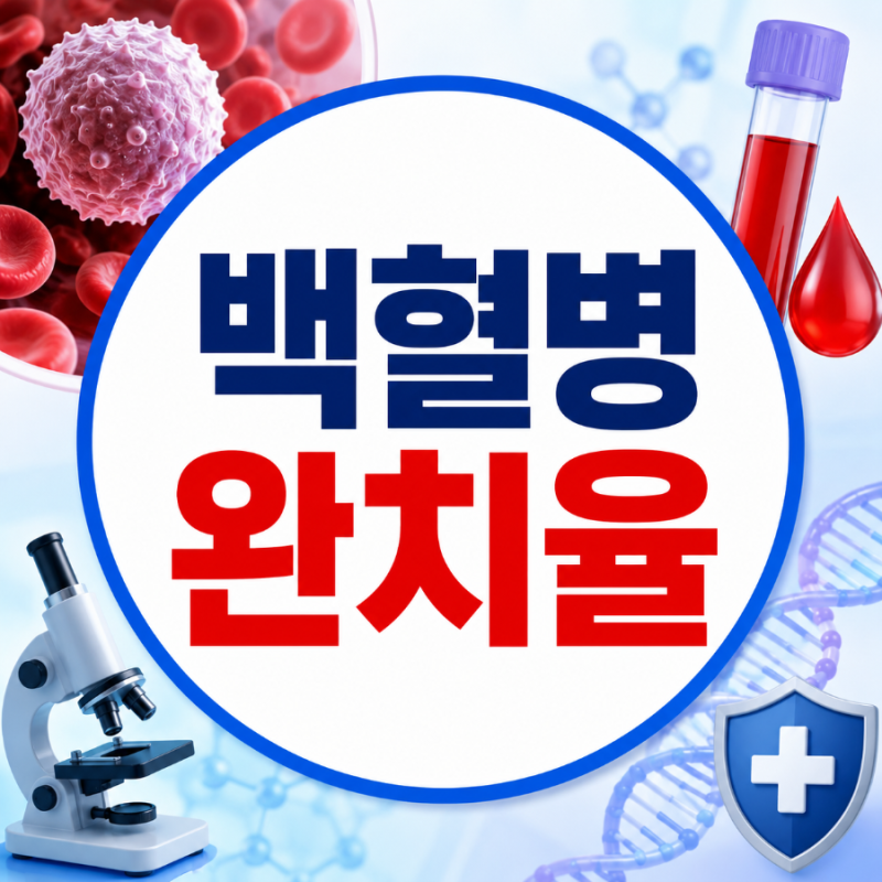 백혈병 완치율 몇 %일까? 생존율·재발률·완치 가능성 총정리