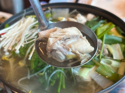 온양온천역룸식당 추자도에서 복지리탕 먹었어요~!