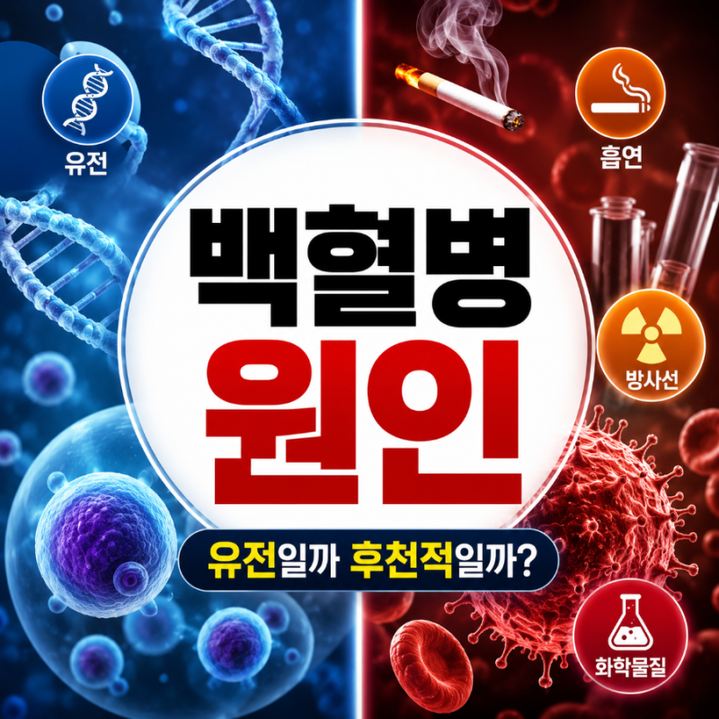 백혈병 원인 총정리, 유전일까 후천적일까?