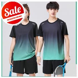 생활 필수품 UPPERCUT 여름 트레이닝복 세트 속건 스포츠 상하의 빅사이즈 러닝복 헬스복 남녀....