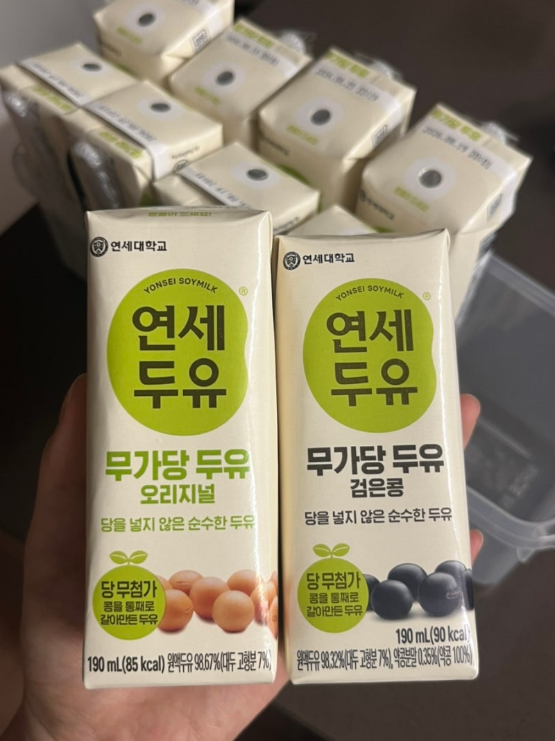 당을 넣지 않아(無) 성분 꽤 괜찮은? 연세두유 무가당 오리지널, 검은콩 맛 후기