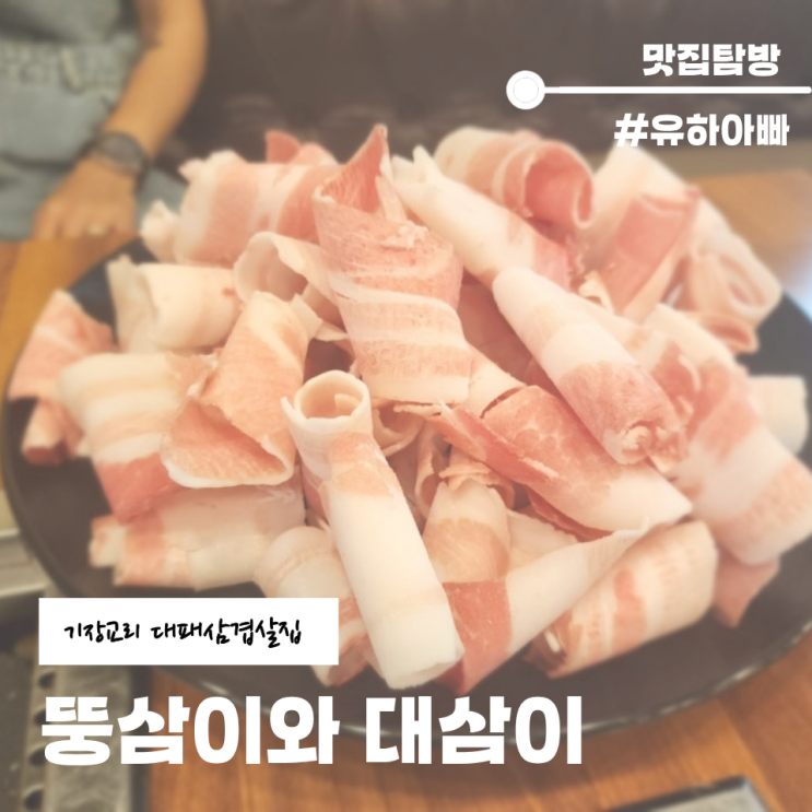  기장 교리 맛집 교리 대패삼겹살 뚱삼이와대삼이