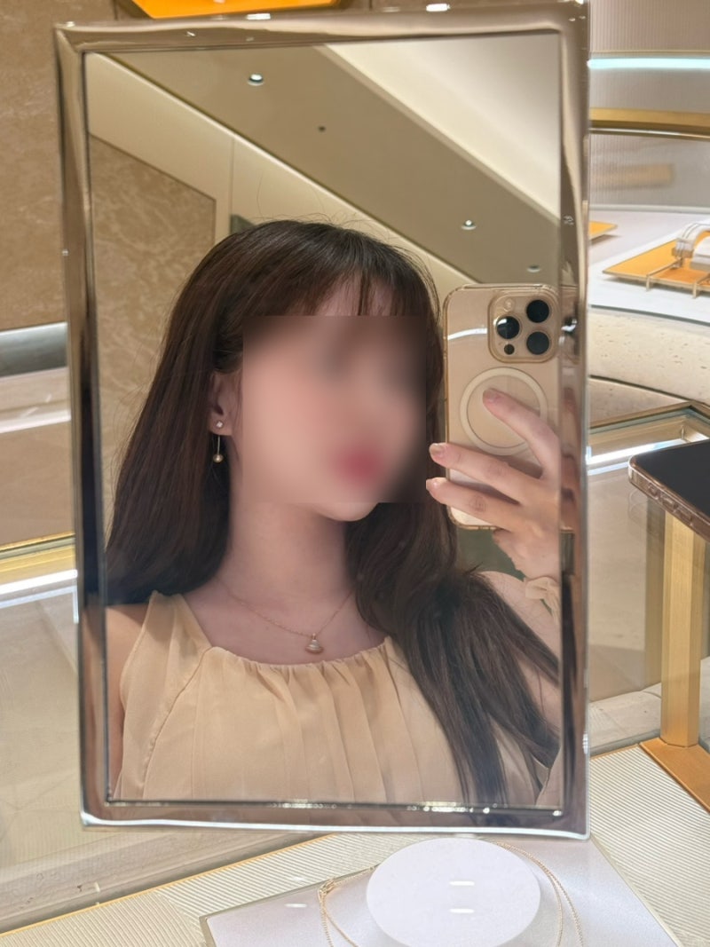 디바스드림 미니 스몰 자개 다이아 파베 목걸이 착샷 비교 및 후기 + 티파니 노트 목걸이