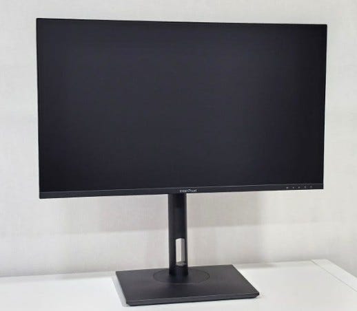 세로 모니터 추천, 책상 좁아도 듀얼 구성하기 좋은 인터픽셀 IP2420 FHD IPS 100Hz 피벗 세로 컴퓨....
