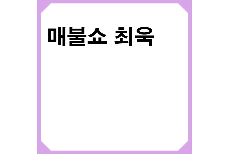 매불쇼란? '매불쇼' 최욱, "일베, 전두환식 탱크로 밀어버려야"