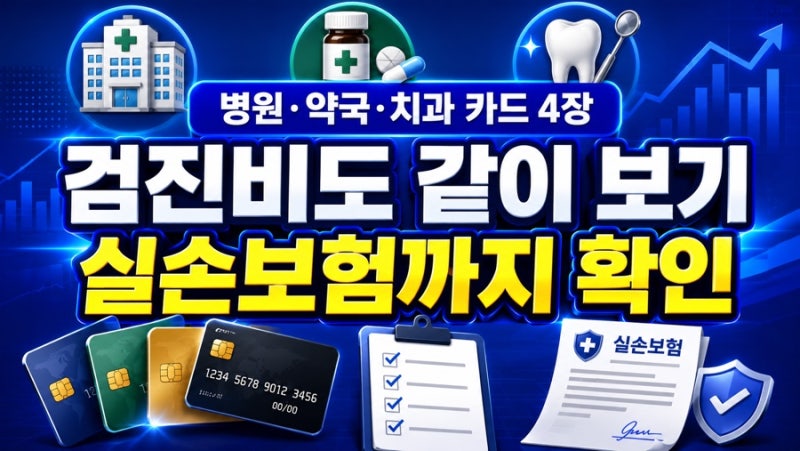 2026 병원·약국·치과·검진 같이 보는 카드 4장｜의료비 카드는 왜 병원 업종과 실손보험을 ....