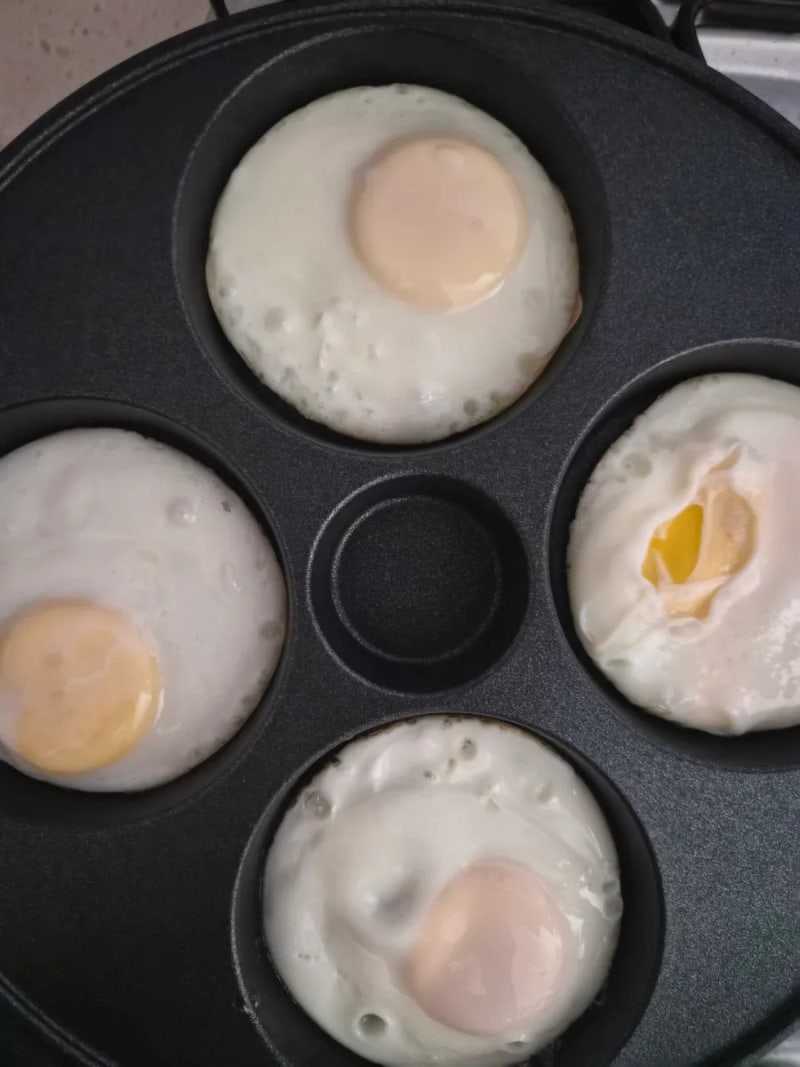 3개월 사용한 키친아트 4구 에그팬 솔직 후기, 계란후라이가 예쁘게 완성돼요!