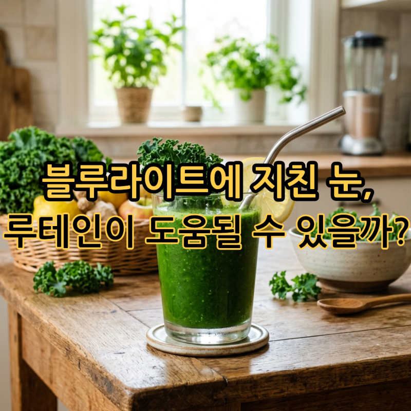 블루라이트에 지친 눈, 루테인이 도움될 수 있을까?