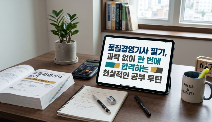  품질경영기사 필기, 과락 없이 한 번에 합격하는 현실적인 공부 루틴