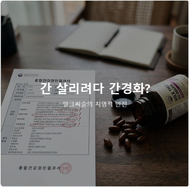 피곤해서 매일 챙겨 먹은 '밀크씨슬'? 지방간 환자가 잘못 먹으면 오히려 간이 굳어버립니다