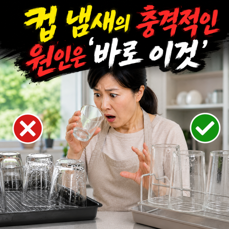 컵은 깨끗한 데 왜 냄새가 날까? 대부분 모르고 하는 실수
