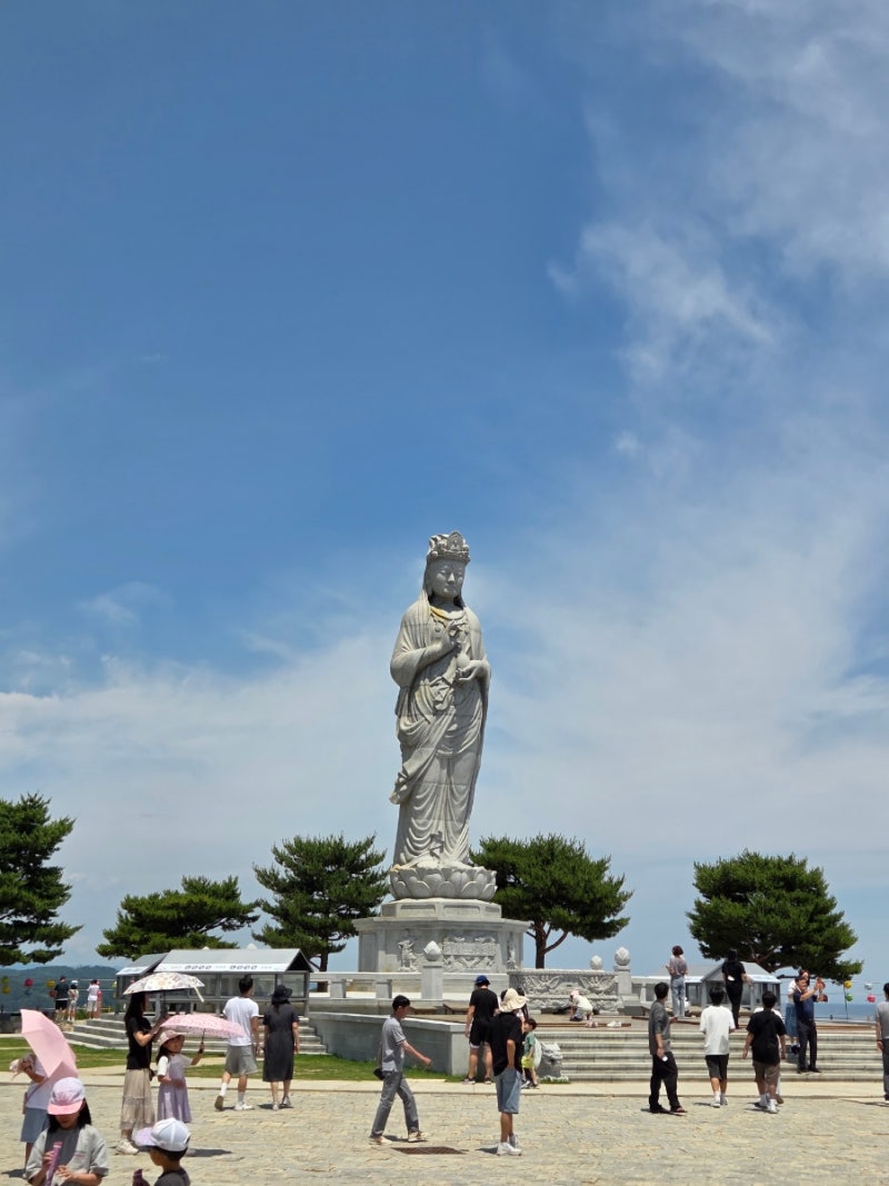 [속초양양여행코스] 바다가 보이는 해수관음상에서 소원빌기 낙산사 주차팁