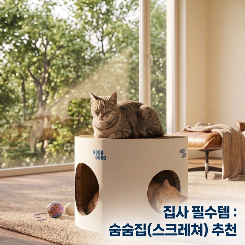 "고로고로 고양이스크래쳐 통통스툴" 후기