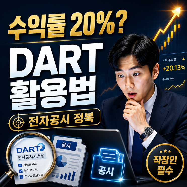  수익률 20% 높이는 DART 전자공시 활용법! 직장인 이책임의 전자공시 시스템 정복 가이드