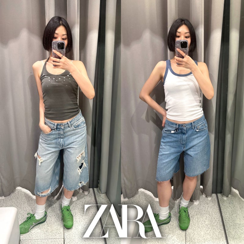 여름 캐주얼룩 치트키! ZARA 자라 데님 버뮤다팬츠 2가지 추천