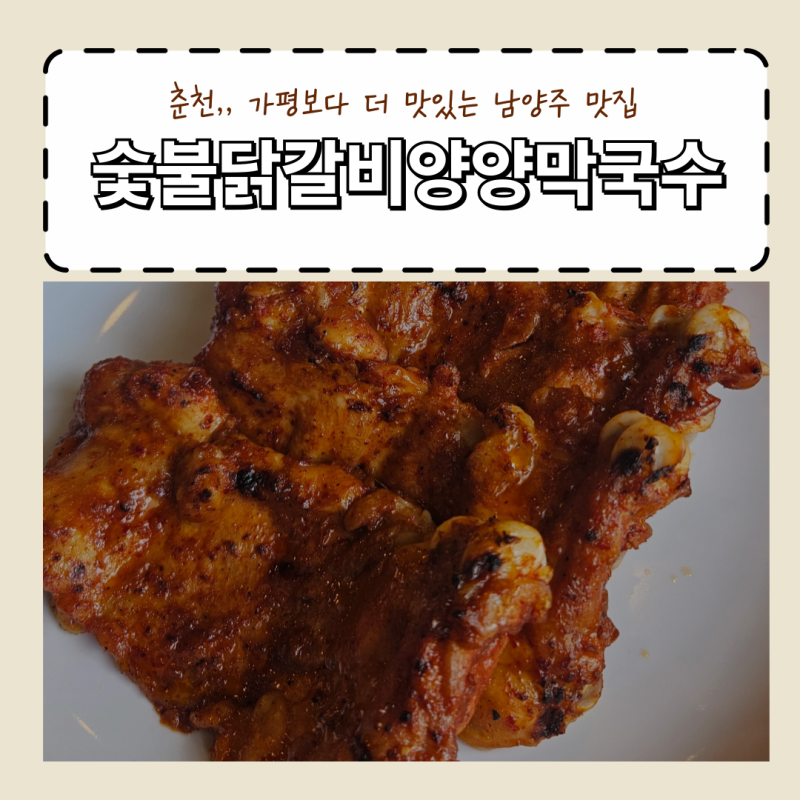 남양주 맛집 숯불닭갈비양양막국수 아기랑 북한강 드라이브 데이트 가평보다 맛있었던 곳