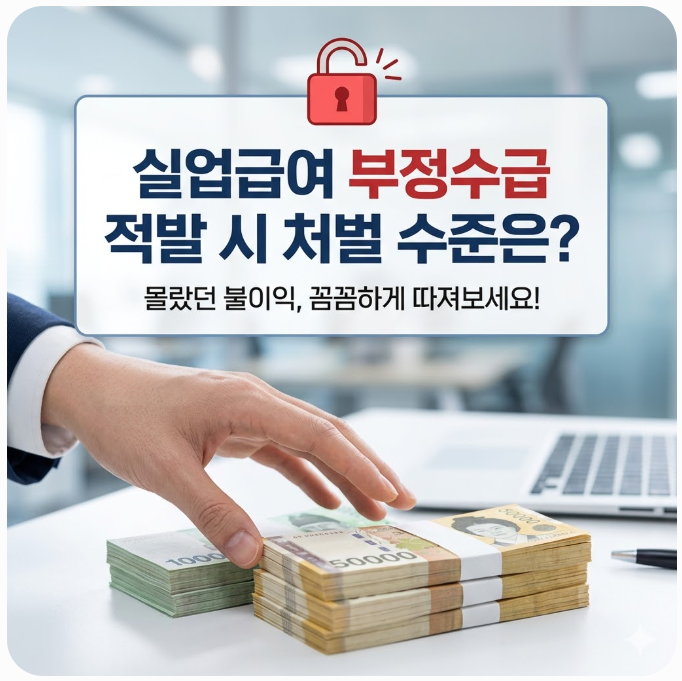  실업급여 부정수급 적발 시 처벌 수준은?