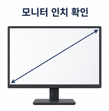 모니터 인치 확인 방법: 모델명으로 찾기 또는 직접 재는법(cm 환산표 제공)