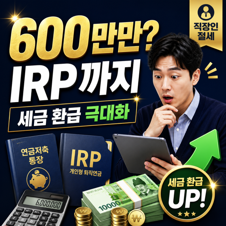  아직도 600만 원만 채우시나요? 이책임이 IRP까지 동원해 '세금 환급' 극대화하는 이유
