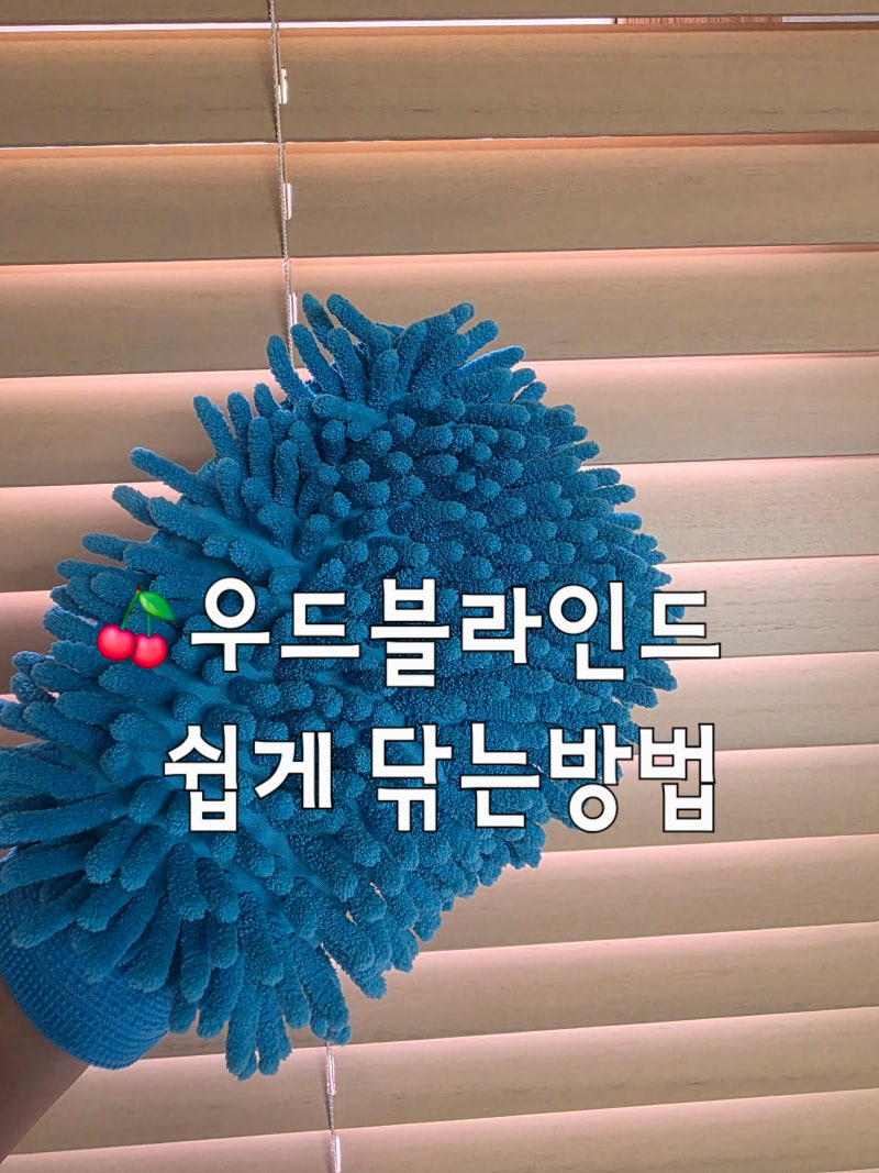 우드블라인드 쉽게 닦는방법 청소장갑 꿀팁