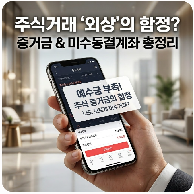  주식거래 증거금이란? 미수동결계좌 예방법