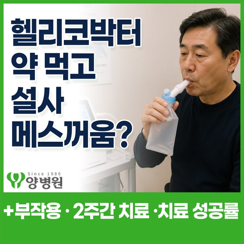 헬리코박터균 약 먹고 설사·메스꺼움 생겼다면? 2주 제균치료 부작용과 대처법 총정리 | 강....