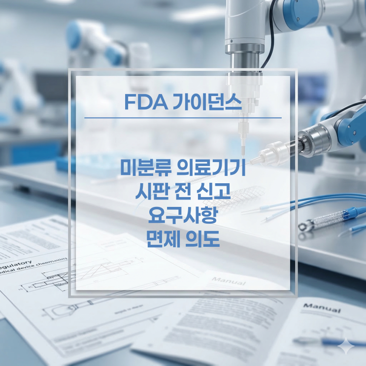  [FDA 가이던스] 미분류 의료기기의 시판 전 신고  요구사항 면제 의도