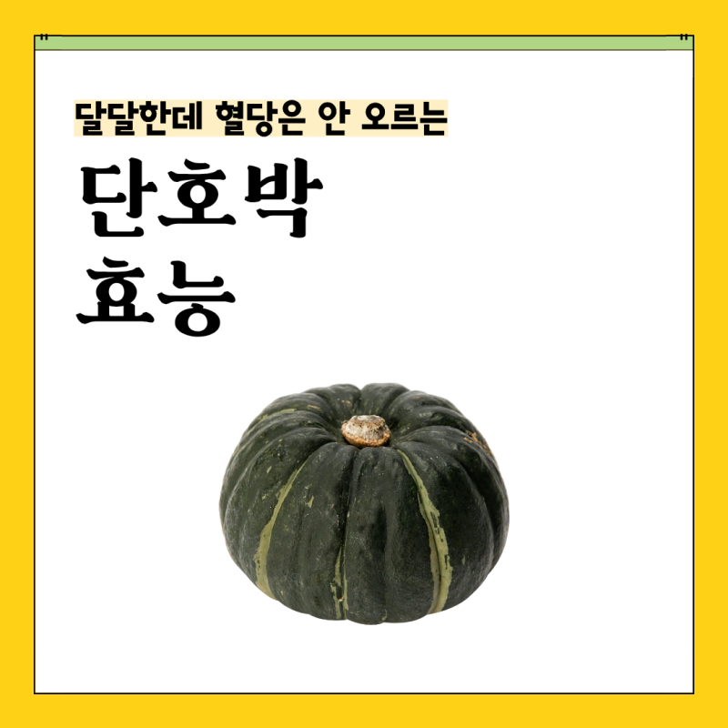 단호박 효능 부작용, 당뇨·붓기·칼로리까지 한 번에 정리