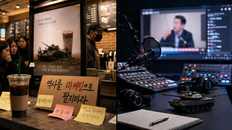 [시사이슈] 스벅의 탱크는 에이브럼스, 최욱의 탱크는 K2라서 다른가?