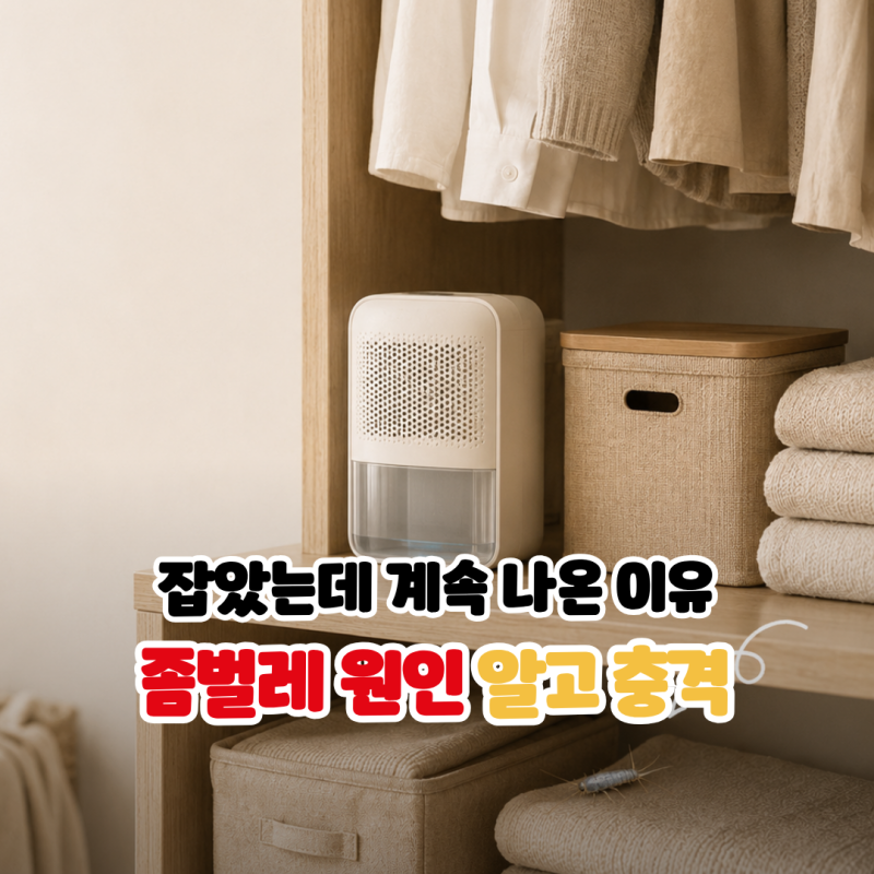 좀벌레 퇴치 박멸 원인 모르면 계속 나옵니다!