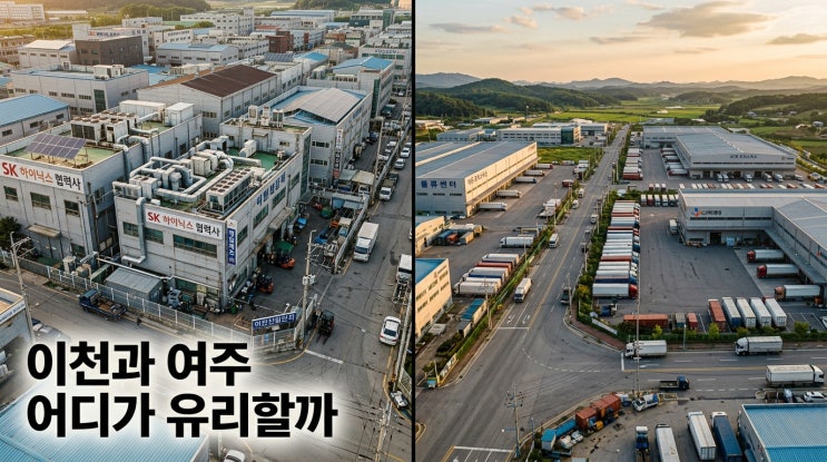 이천 vs 여주 공장 입지 비교분석 보고서 (2026년 기준)이천·여주 공장 입지, 어디가 더 유리할까?