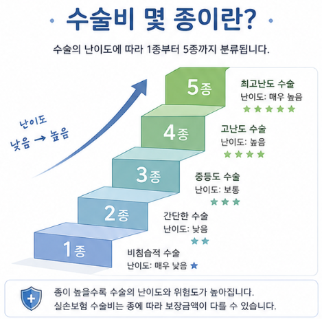 요로결석 수술비 몇 종, 보험에서 말하는 종수술비 뜻 이해하기