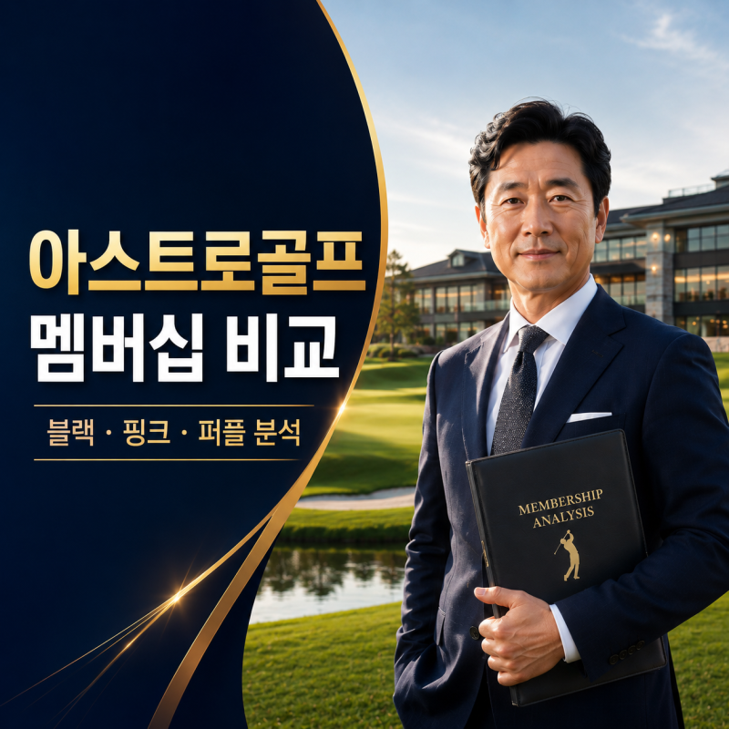 아스트로골프 멤버십 블랙스타·핑크스타·퍼플 스타 비교! 법인 골프회원권 그린피 절감 효....