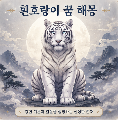 흰호랑이 꿈 해몽, 백호꿈 상황별 의미와 풀이 정리