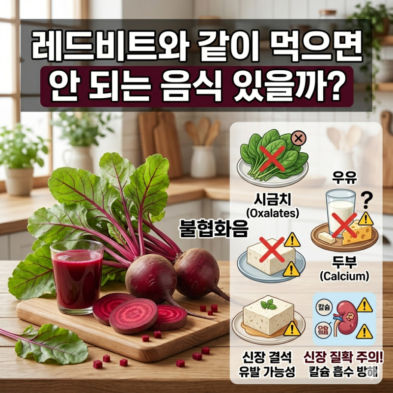 레드비트와 같이 먹으면 안 되는 음식 있을까?