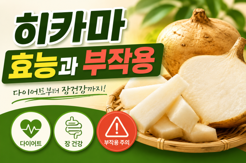 히카마 효능과 부작용: 당뇨에 좋은 멕시코 감자 완벽 정리
