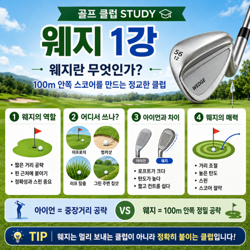 [골프 클럽 STUDY] 웨지(Wedge)란 무엇인가?